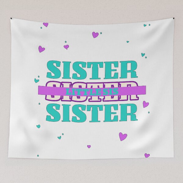 Item preview, Hermanita con corazones designed and sold by Crystalsgraphix.
