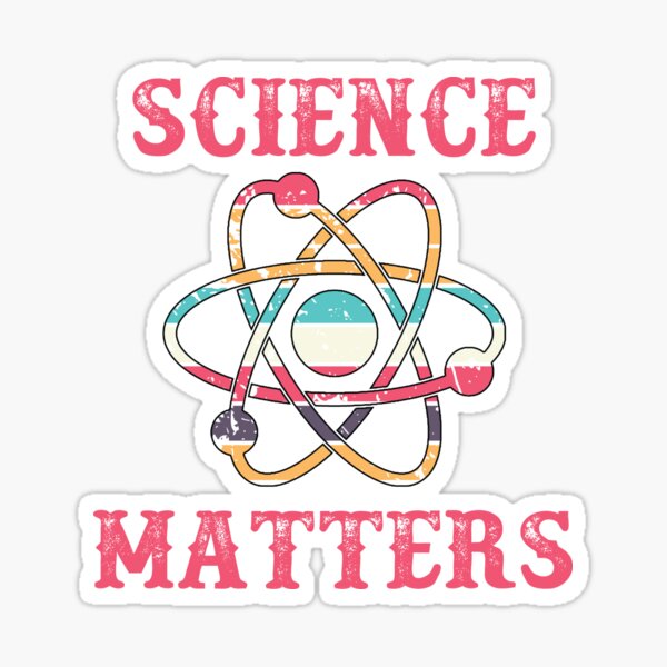 Science Matters. Fun Science Design Sticker