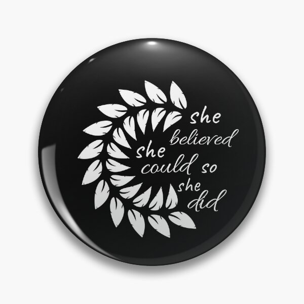 Item preview, She believed She could so She did, Empowered woman, Inspirational, Positive quote designed and sold by cyhdesign.