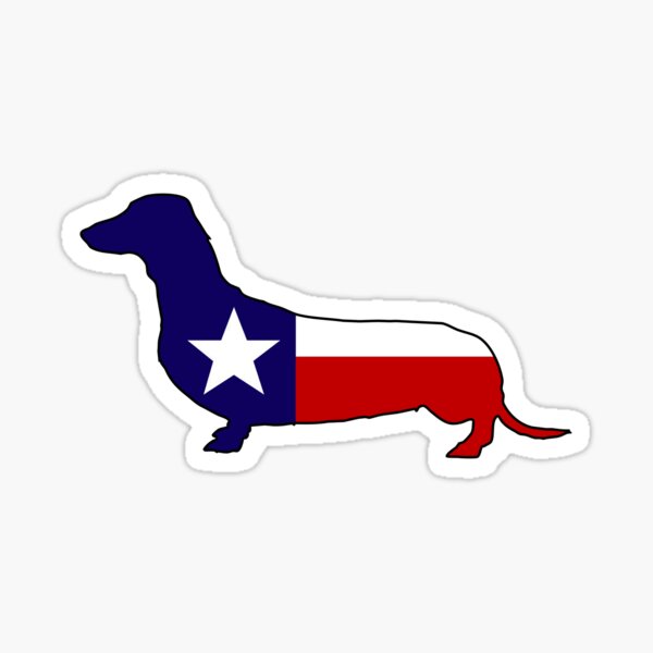 Item preview, Texas flag dachshund wiener dog designed and sold by artisticattitud.