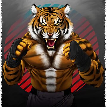 Boxing Tiger T-Shirt (Navy)