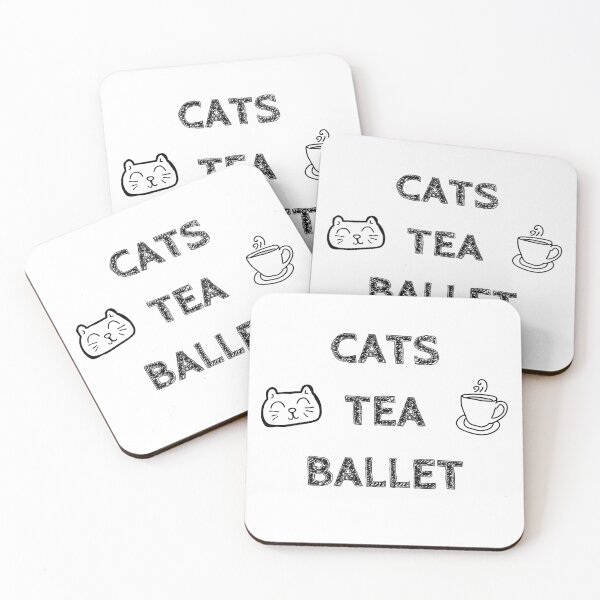 Item preview, Cats. Tea. Ballet designed and sold by TheGreenGoat.