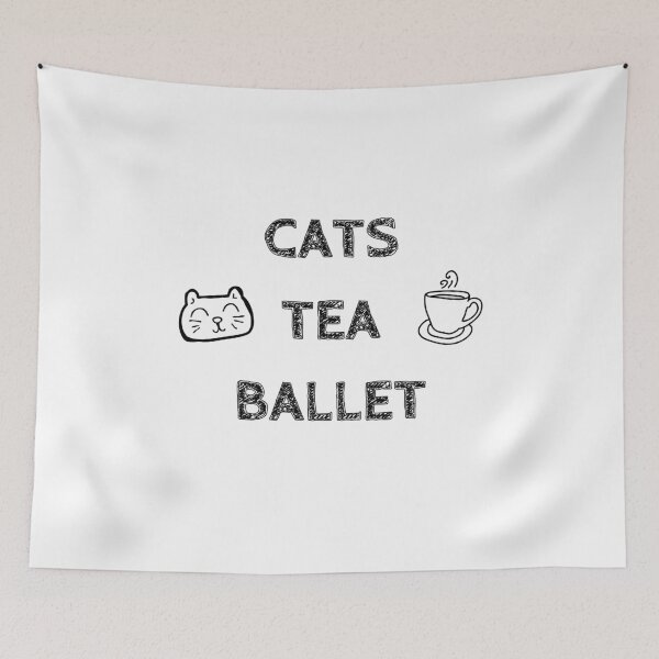 Item preview, Cats. Tea. Ballet designed and sold by TheGreenGoat.