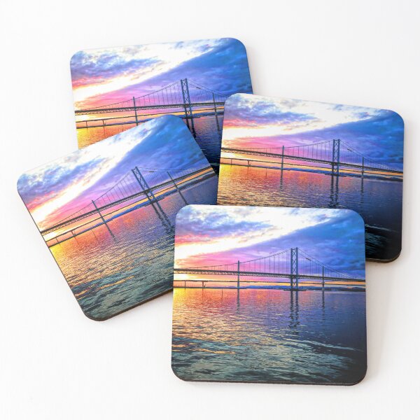Item preview, Sunset at New Forth Bridge Scotland  designed and sold by flyingscot.