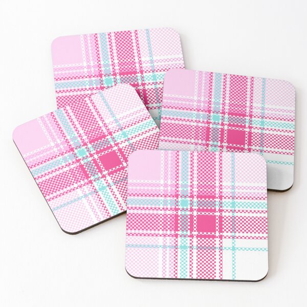 Item preview, Mint Pink Twill Check Pattern designed and sold by moongmakes.