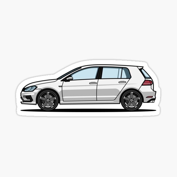 Golf R Weiß Sticker