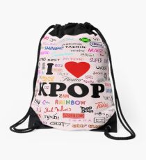 I <3 K-POP Drawstring Bag