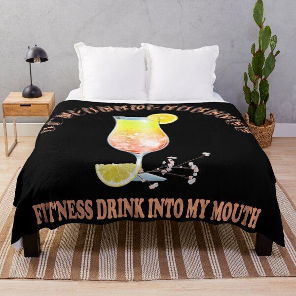 Item preview, I'm Into Fitness - I'm Into Fit'ness Drink Into My Mouth Design yellow designed and sold by Paula Helit.