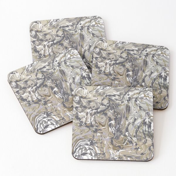 Item preview, Natural shades abstract vines and camouflage pattern designed and sold by Diane Hunter Art.