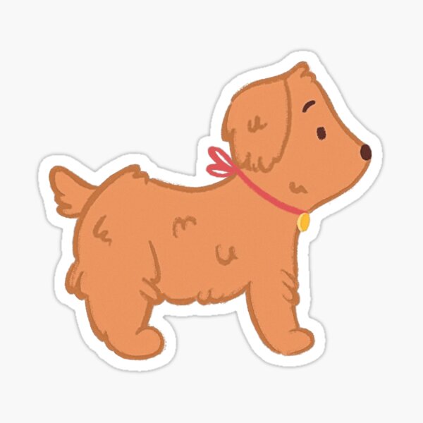 Item preview, Brown Maltipoo Dog Sticker designed and sold by MArtsDraw.