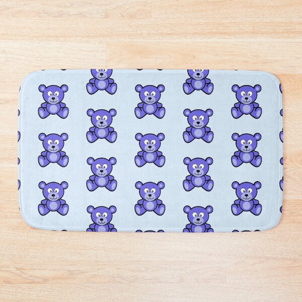 Item preview, Blue teddy bear pattern designed and sold by hendeJens.