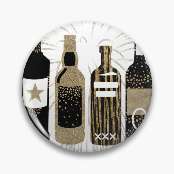 Item preview, black and gold alc bottles designed and sold by Julia Santos.