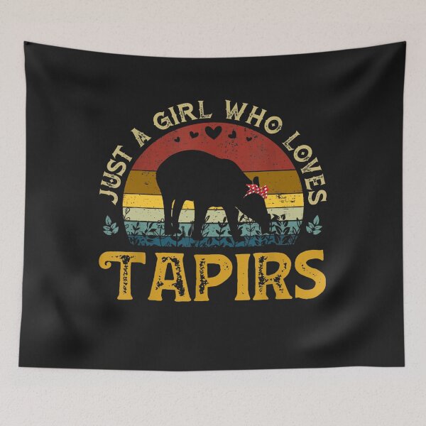 Item preview, Just A Girl Who Loves Tapir Vintage  designed and sold by SharonBender.