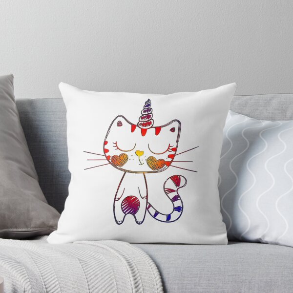 Item preview, Unicorn Cat Colorful Art Birthday Gift designed and sold by GBDesigner.