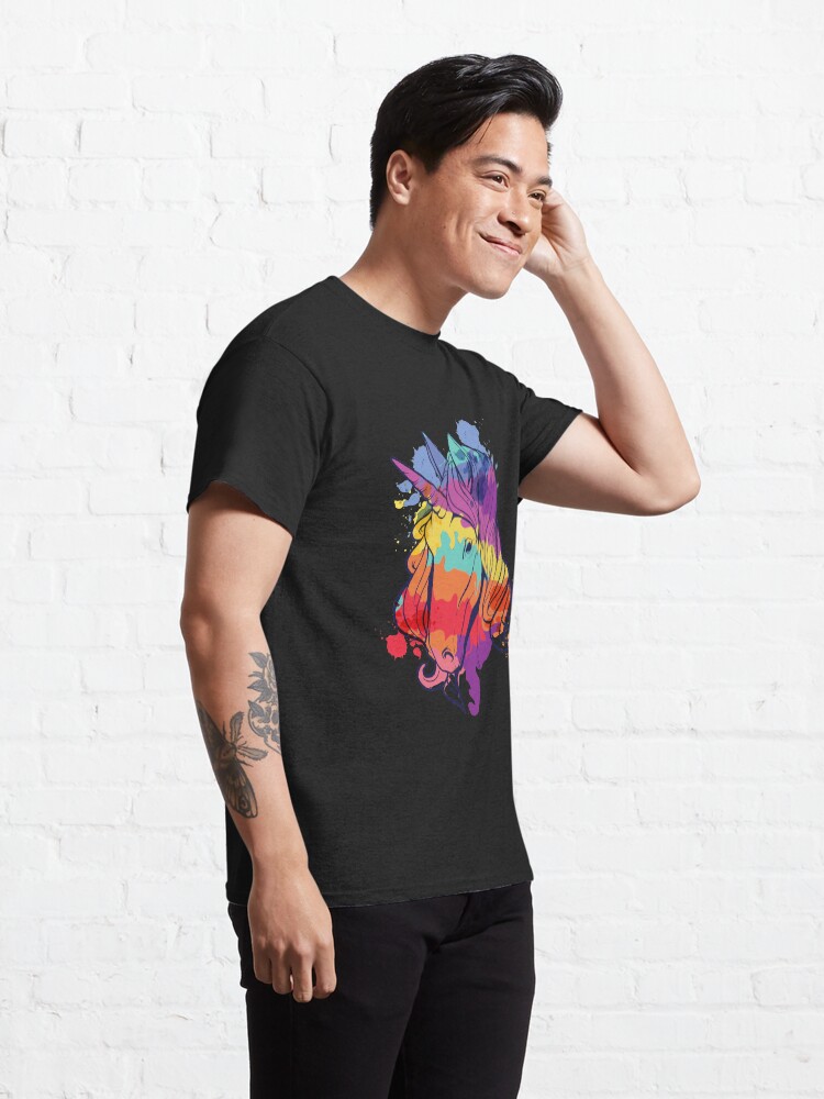 Alternate view of Colorful Unicorn Classic T-Shirt