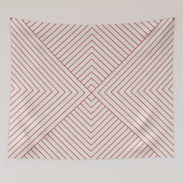 Item preview, Art Deco Red Beige designed and sold by Miss Striped.