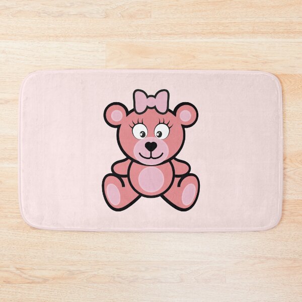Item preview, Pink teddy bear for girls with a bow designed and sold by hendeJens.