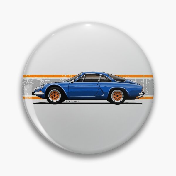 Item preview, My drawing of the French Berlinetta with orange rims designed and sold by designjaag.