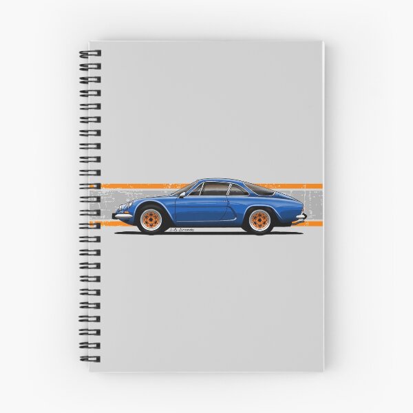 Item preview, My drawing of the French Berlinetta with orange rims designed and sold by designjaag.