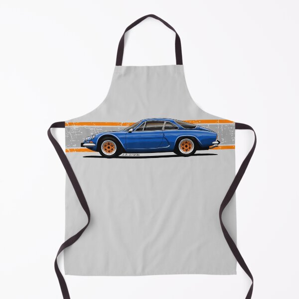 Item preview, My drawing of the French Berlinetta with orange rims designed and sold by designjaag.