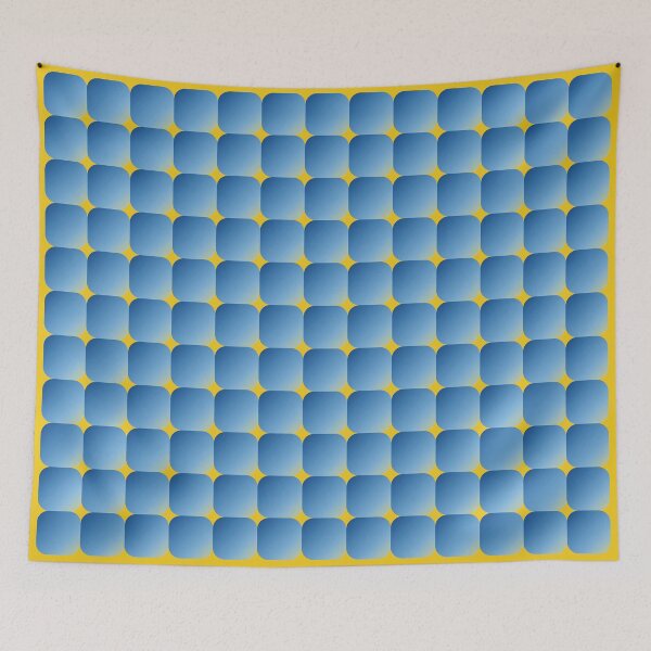Item preview, Retro Square Scales - Blue and Yellow designed and sold by Quooki.
