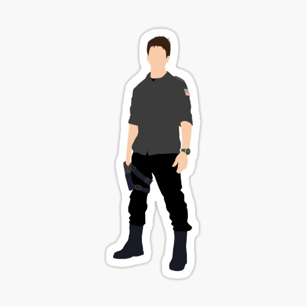 Stargate Atlantis - Minimalistischer Sheppard Sticker