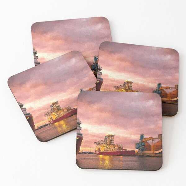 Item preview, Port of Blyth at dusk with Artistic Filter designed and sold by Violaman.