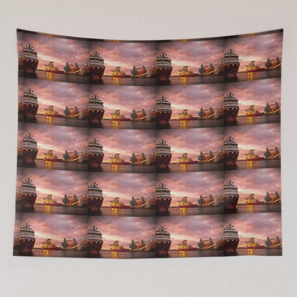 Item preview, Port of Blyth at dusk with Artistic Filter designed and sold by Violaman.