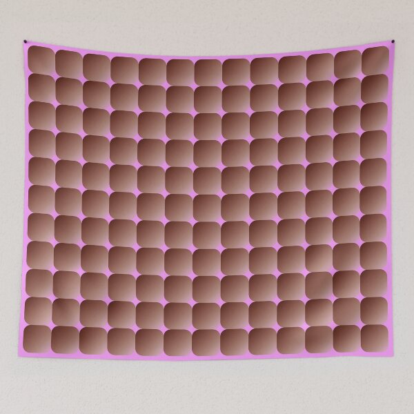 Item preview, Retro Square Scales - Brown and Pink designed and sold by Quooki.