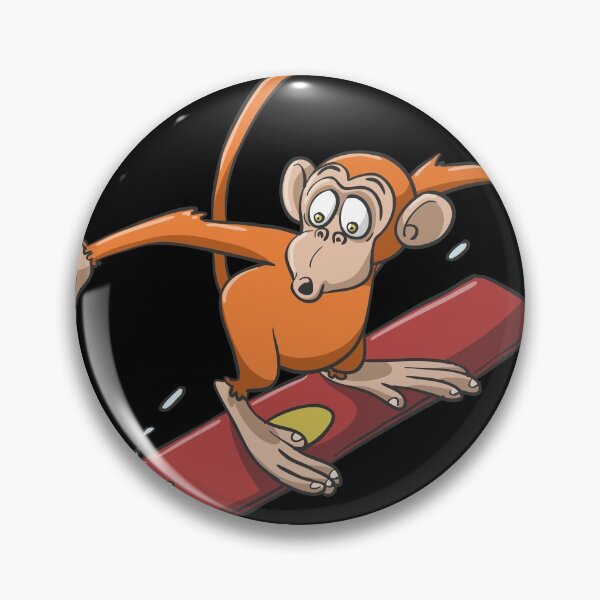 Item preview, Monkey on snowboard in the snow designed and sold by Monkey Ful.
