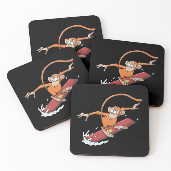 Item preview, Monkey on snowboard in the snow designed and sold by Monkey Ful.