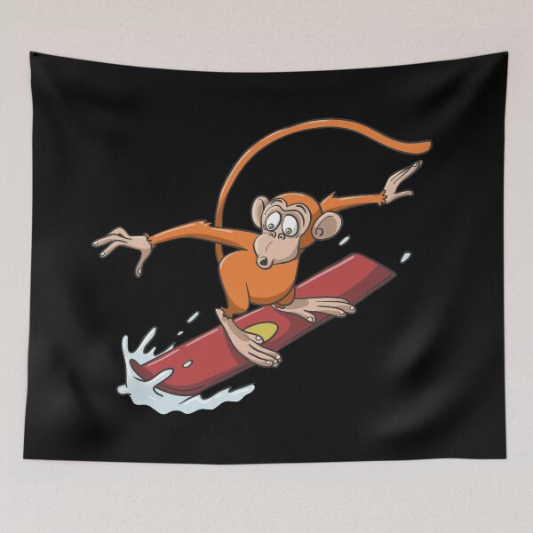 Item preview, Monkey on snowboard in the snow designed and sold by Monkey Ful.