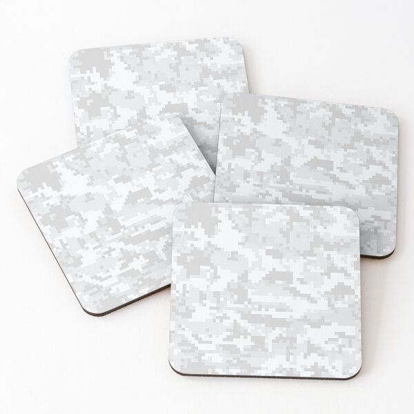 Item preview, White Winter Digital Military Camouflage designed and sold by amydaggett.