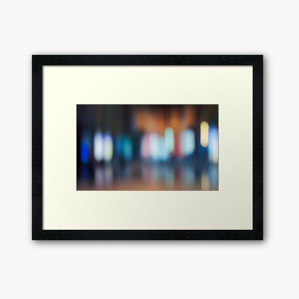 abstrack blur background with reflection Framed Art Print