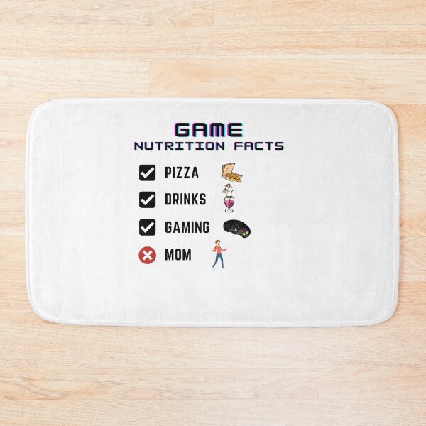 Item preview, Life better with pizza and gaming nutrition facts designed and sold by IZ-STAR.