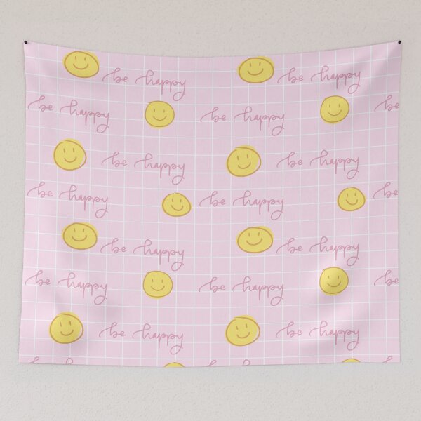 Item preview, Smiley Face (Be Happy Grid Aesthetic) designed and sold by kerinnn.