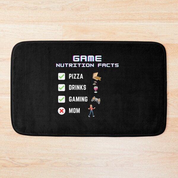 Item preview,  Life better with pizza and gaming nutrition facts designed and sold by IZ-STAR.