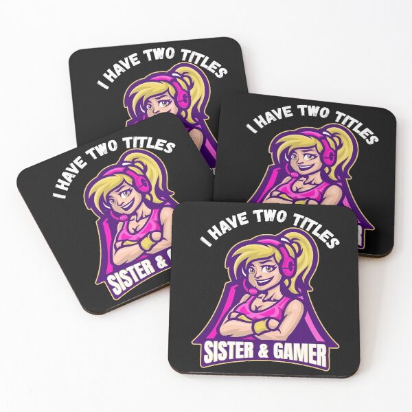 Item preview, I Have Two Titles Sister And Gamer Funny Gaming Gift designed and sold by mikels.