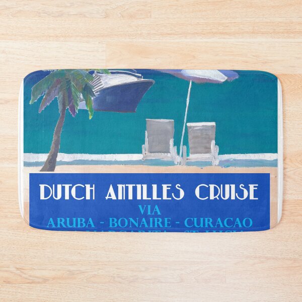 Item preview, Dutch Antilles Cruise Retro Travel Poster designed and sold by artshop77.