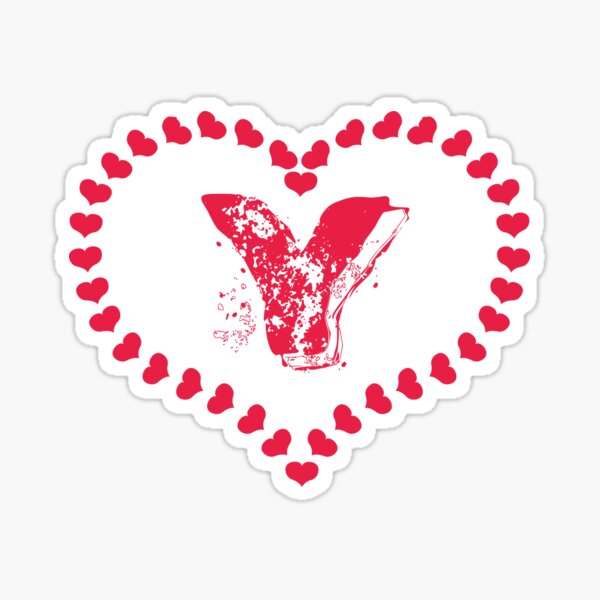 letter y pink glitter stickers redbubble