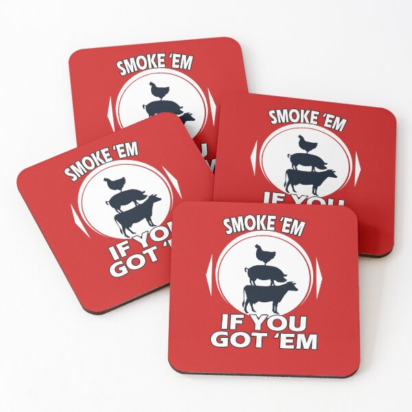 Item preview,  Smoke Em If you Got Em BBQFunny vintage Smoking Bbq Smoker designed and sold by marcek.