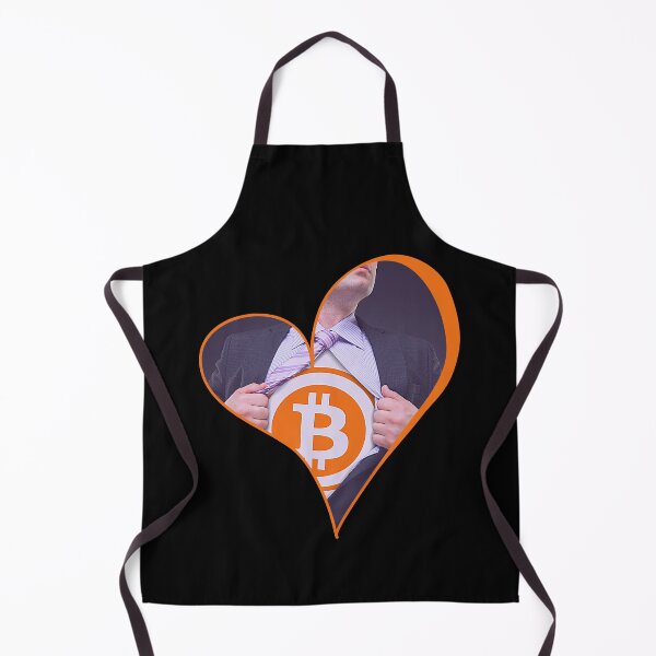 Item preview, Super Bitcoin Superhero Heart BTC Blockchain Man Crypto Love designed and sold by trendo.