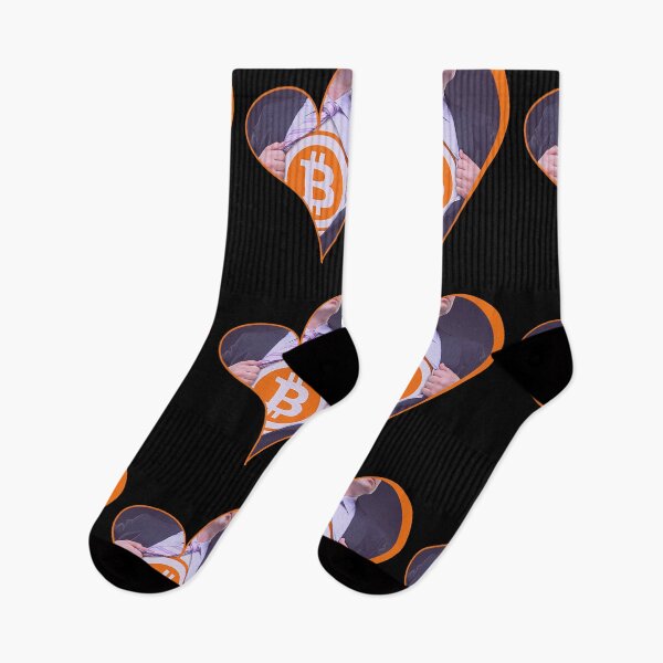 Item preview, Super Bitcoin Superhero Heart BTC Blockchain Man Crypto Love designed and sold by trendo.