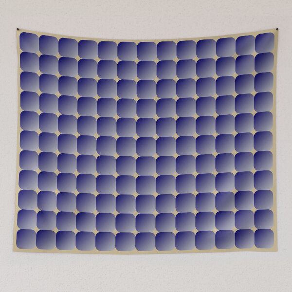 Item preview, Retro Square Scales - Navy Blue and Beige designed and sold by Quooki.