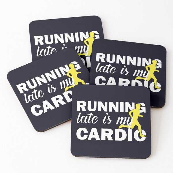 Item preview, Running Late Is My Cardio | Funny Running Quote designed and sold by motivationaltee.