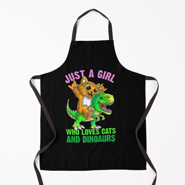 Item preview, Just a girl who loves cats and dinosaurs designed and sold by mermaidselina.