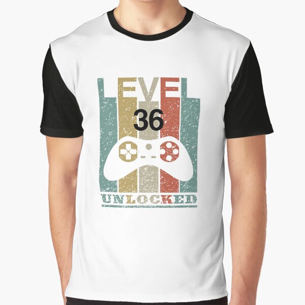 Artikel-Vorschau von  Level 36 freigeschaltet, Geschenk zum 36. Jahrestag, Level 36 freigeschaltete Konsole, designt und verkauft von LEByasser.