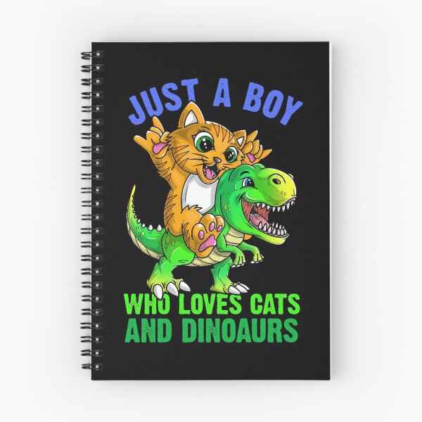 Item preview, Just a boy who loves cats and dinosaurs  designed and sold by mermaidselina.