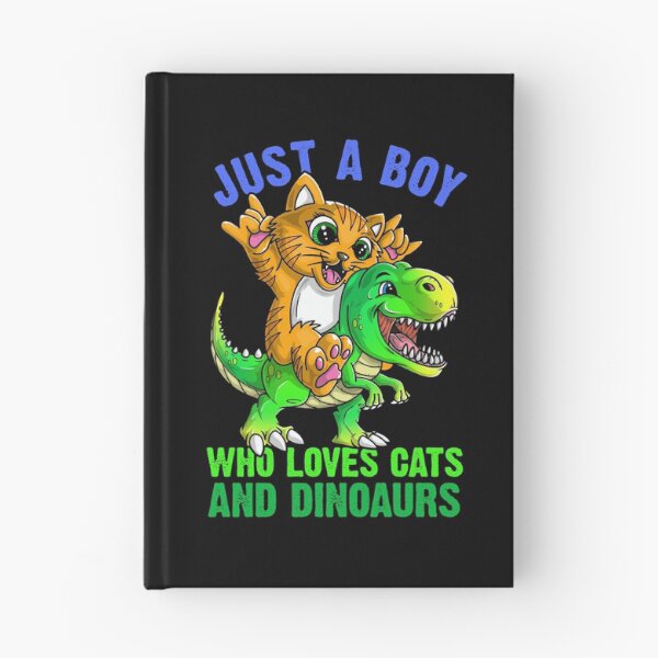 Item preview, Just a boy who loves cats and dinosaurs  designed and sold by mermaidselina.