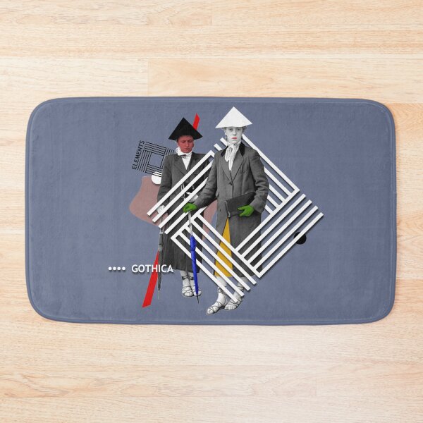 Item preview, Two 1950s Fifties Girls in Geometric Graphic Design designed and sold by KALEIDOSCOPE UK.